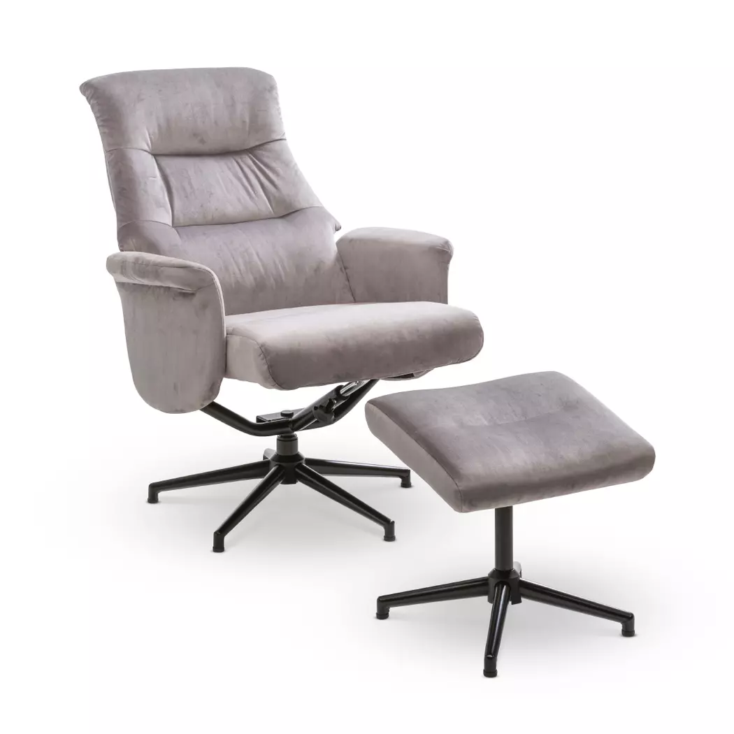Sessel mit Hocker Roger