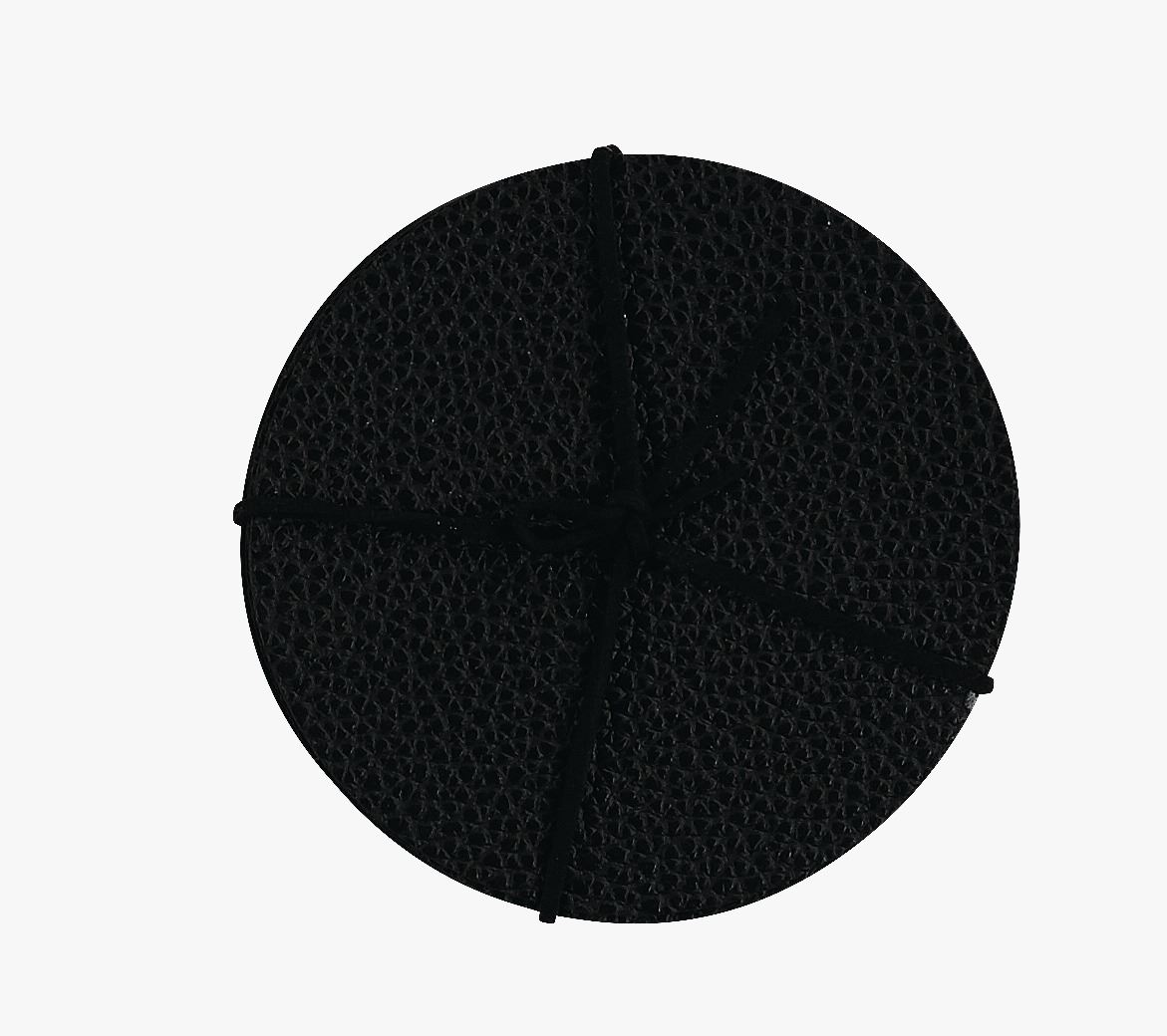 4pk drikkebrikke brun - ø 10 cm