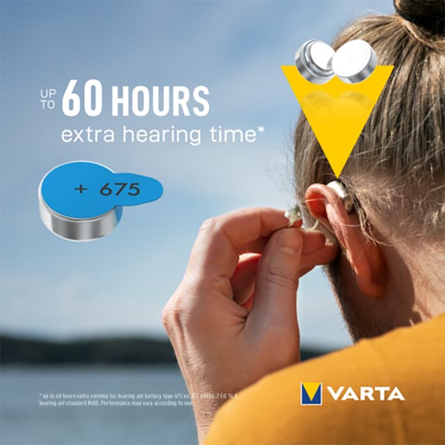 Varta 675 høreapparatsbatterier 7042217 (6-pk)