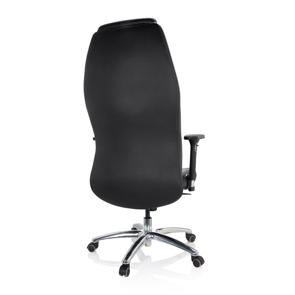 Profi Chefsessel FERRARA Leder mit Armlehnen (höhenverstellbar) hjh OFFICE
