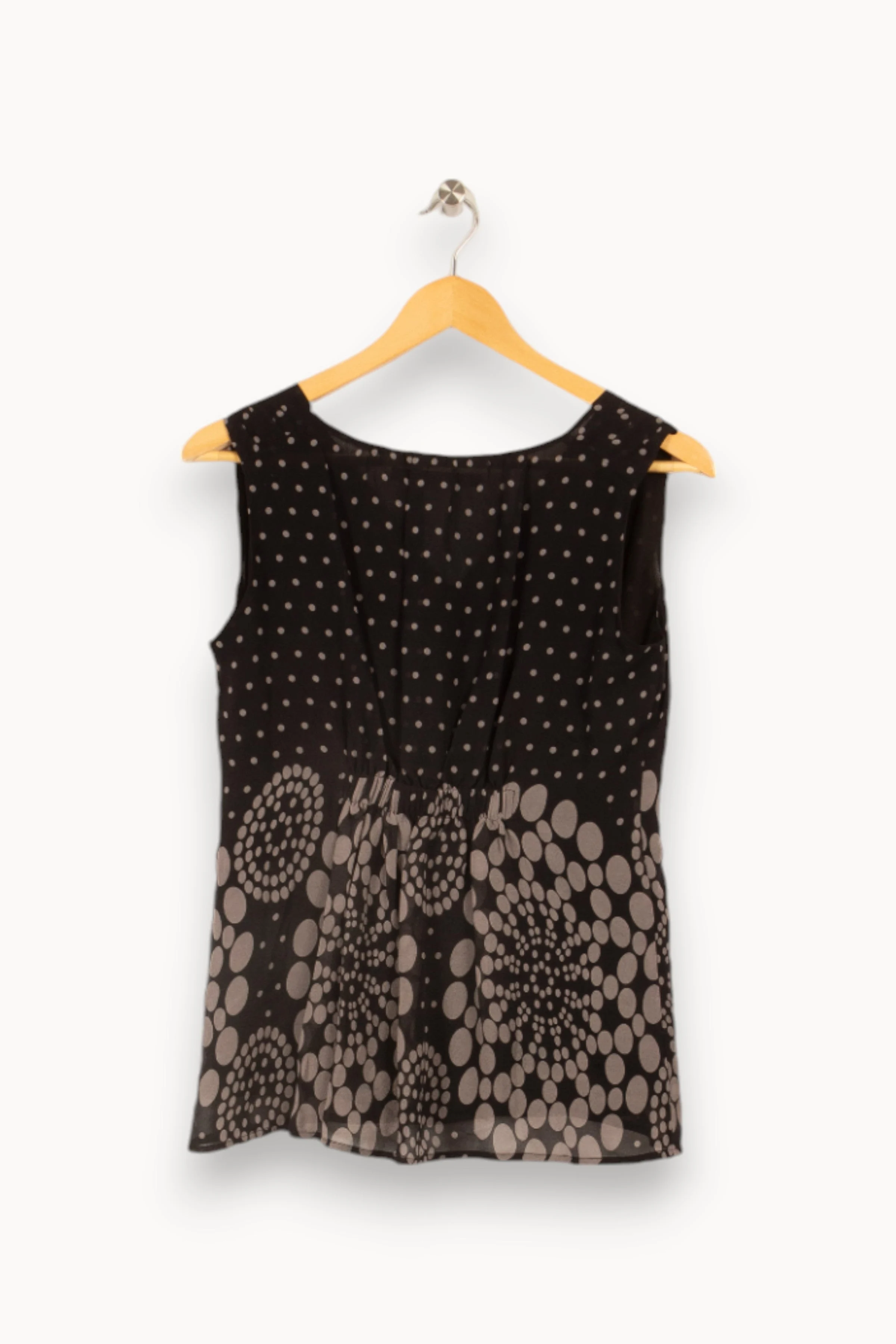 Top à pois | Noir