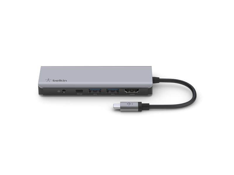 Belkin Dockingstation USB-C Multiport 7-in-1 Kompakter Multiport-Adapter