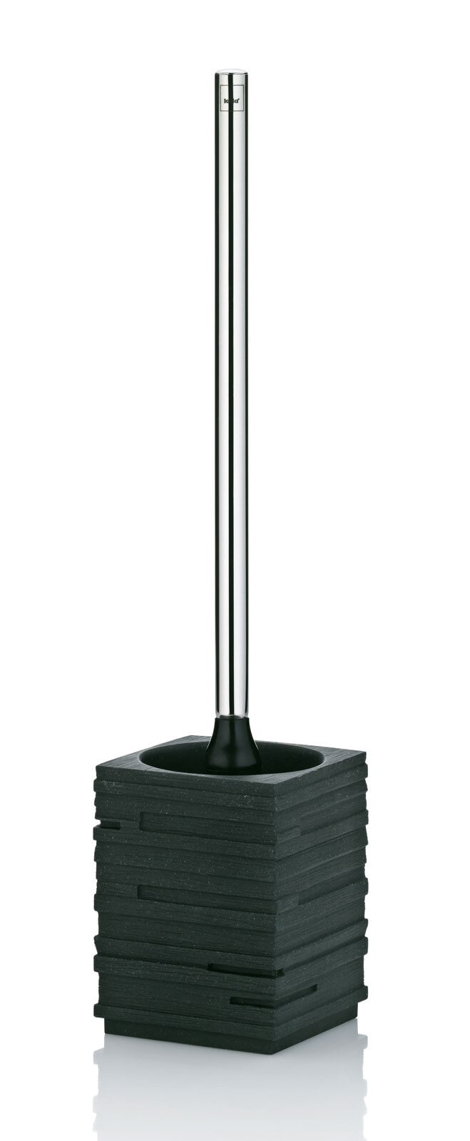 kela WC-Garnitur POSIDON 44,5 cm Kunststoff schwarz