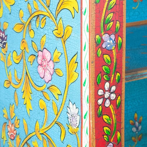 Signes Grimalt - Estanteria pintada a mano Azul