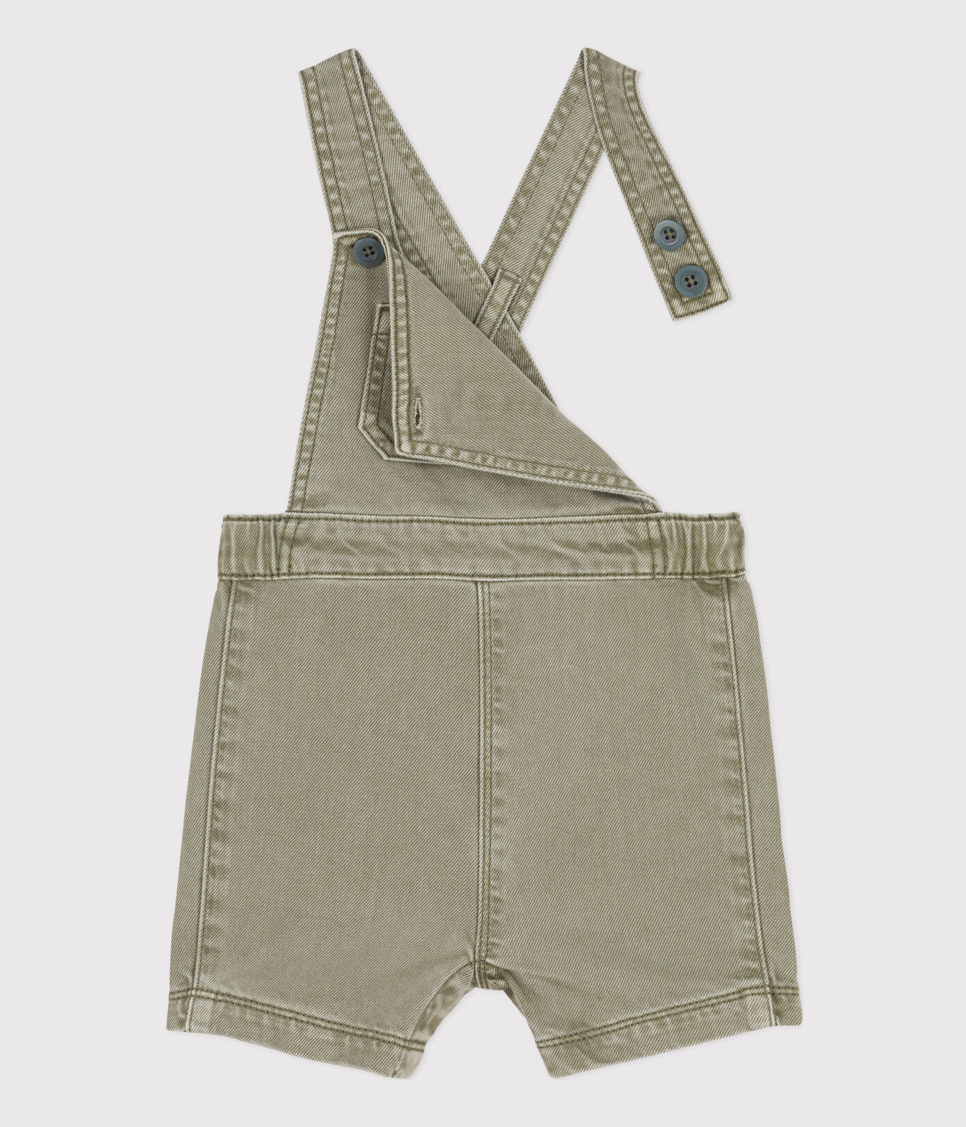 Salopette courte bébé en denim