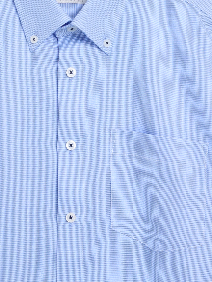 Larsen kortermet skjorte Chambray Blue