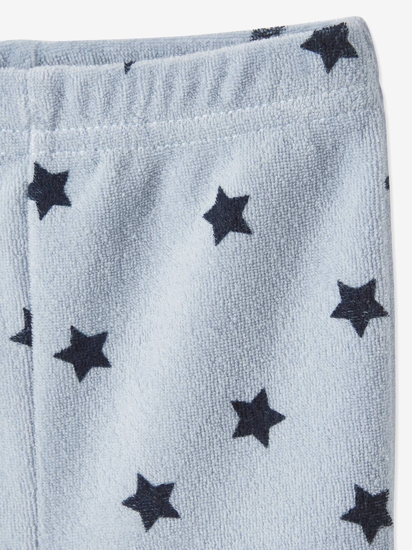 Conjunto de 4 shorts de tricô para bebê, azul escuro, bicolor/multicolorido