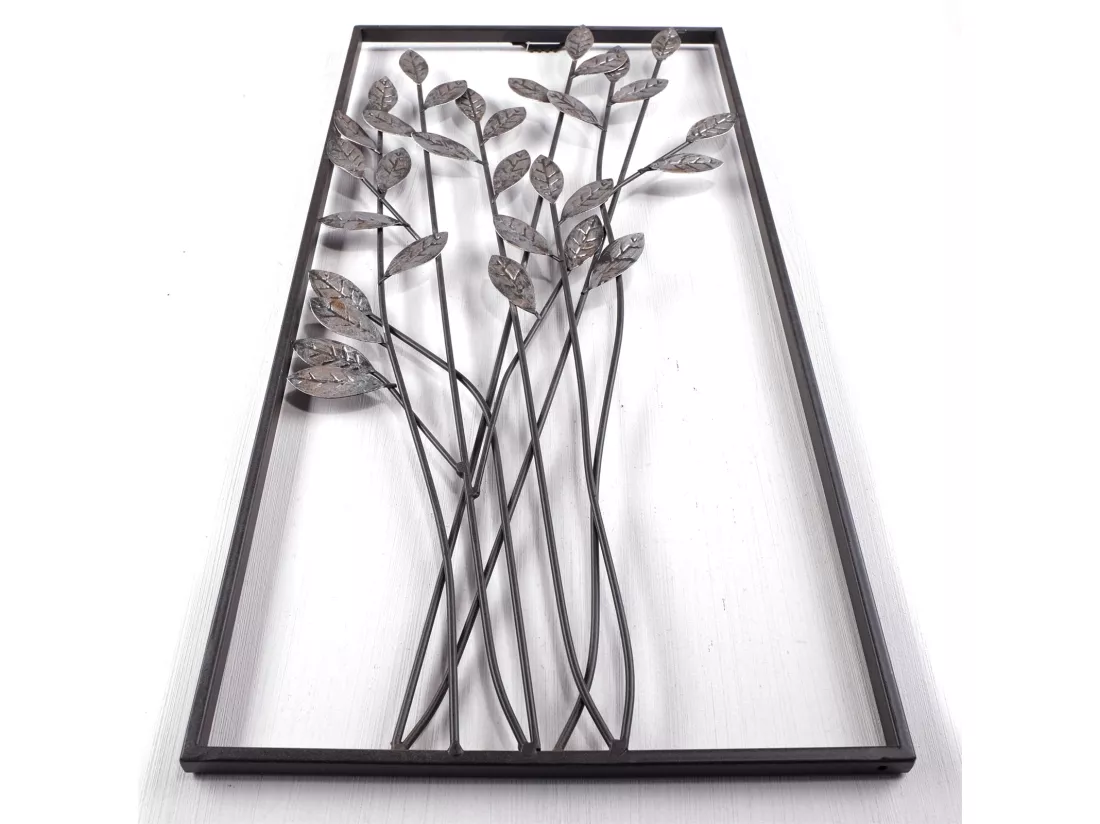 DÉCORATION MURALE Branches Métal argent/brun