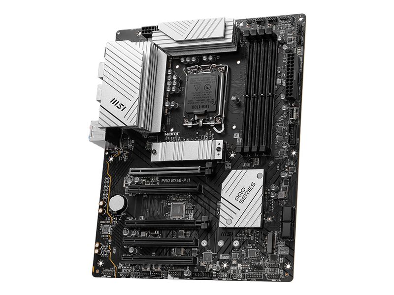 MSI Mainboard Pro B760-P II Intel B760 Mainboard mit Sockel 1700 und DDR5 Unterstützung