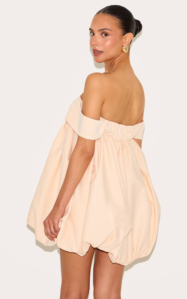 Pêche Robe Mini Bardot Bouffante Petite