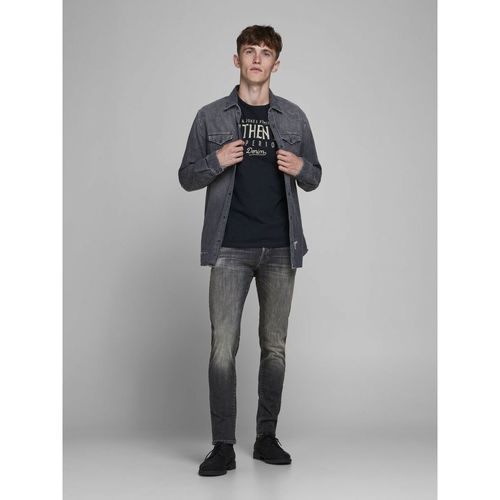 Jack & Jones - 12175890 GLEEN-BLACK DENIM Negro