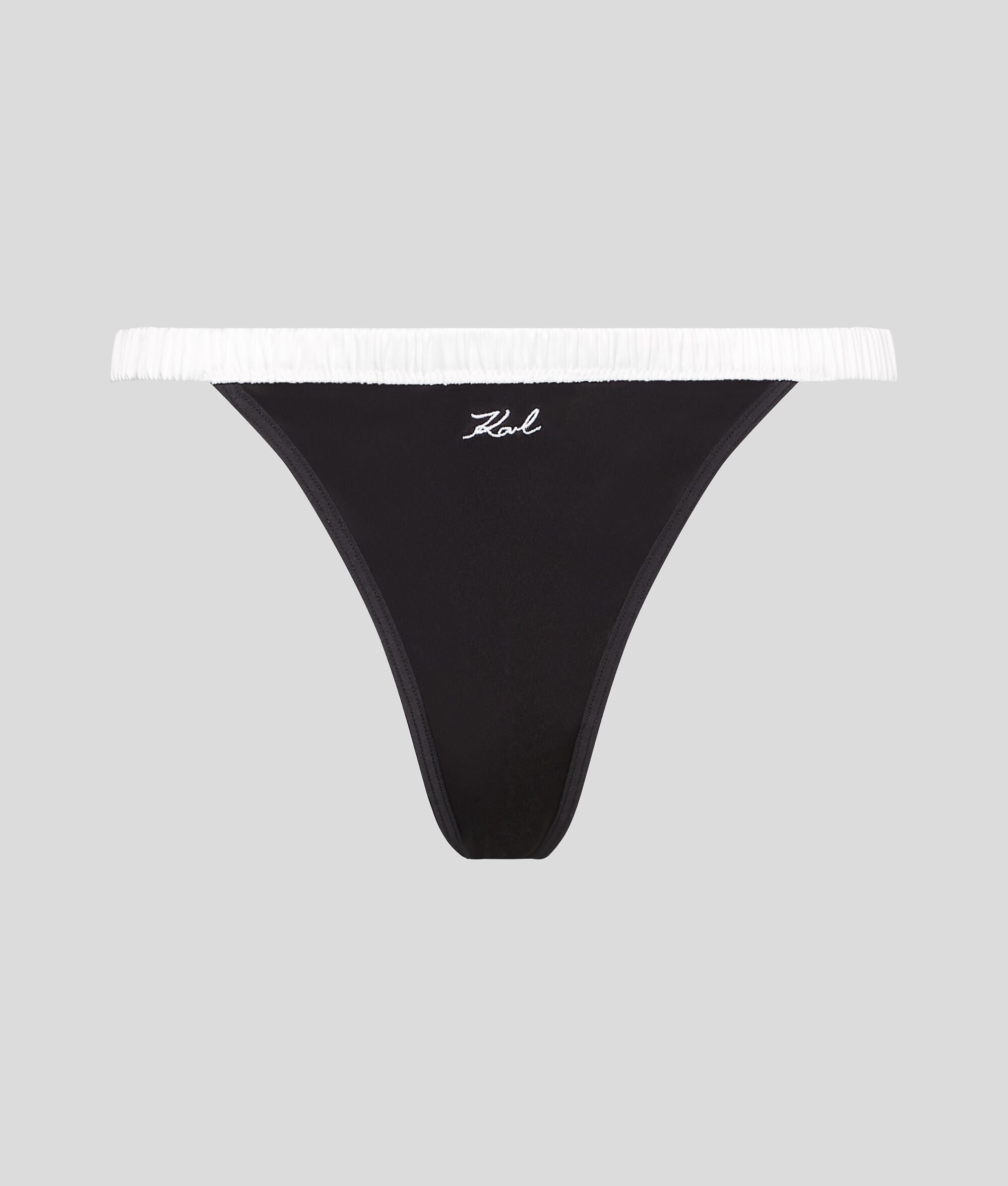 STRING EN SATIN KARL SIGNATURE