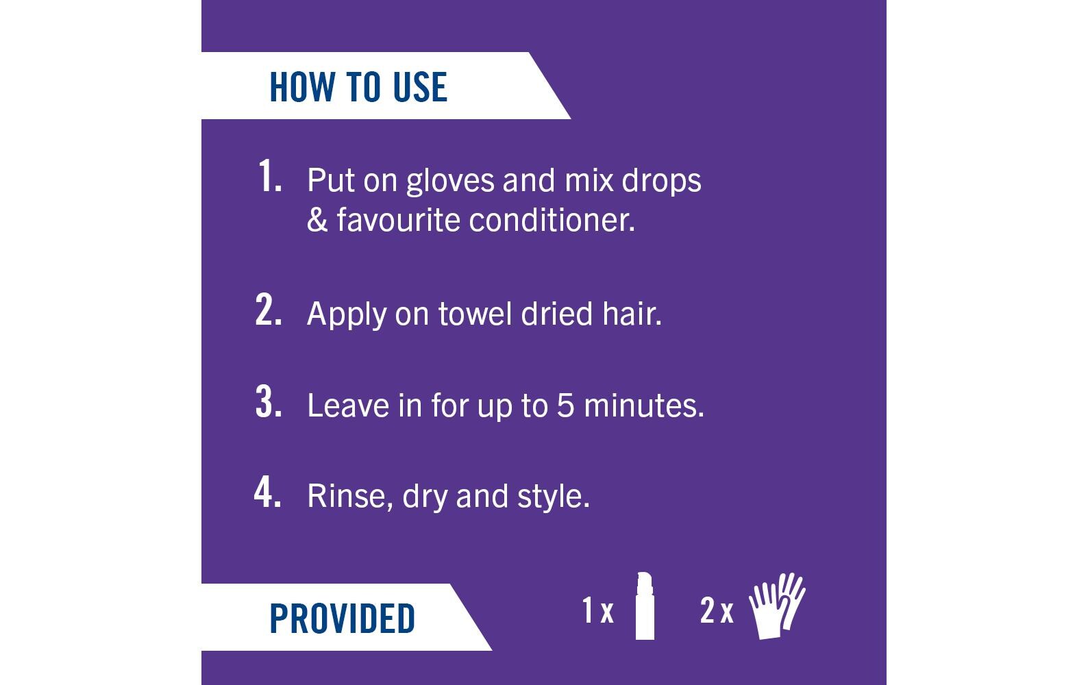 Haarcoloration Drops Orchid PurpleHochpigmentierte Haarfarbe lässt Ihrer Farbkreativität freien Lauf