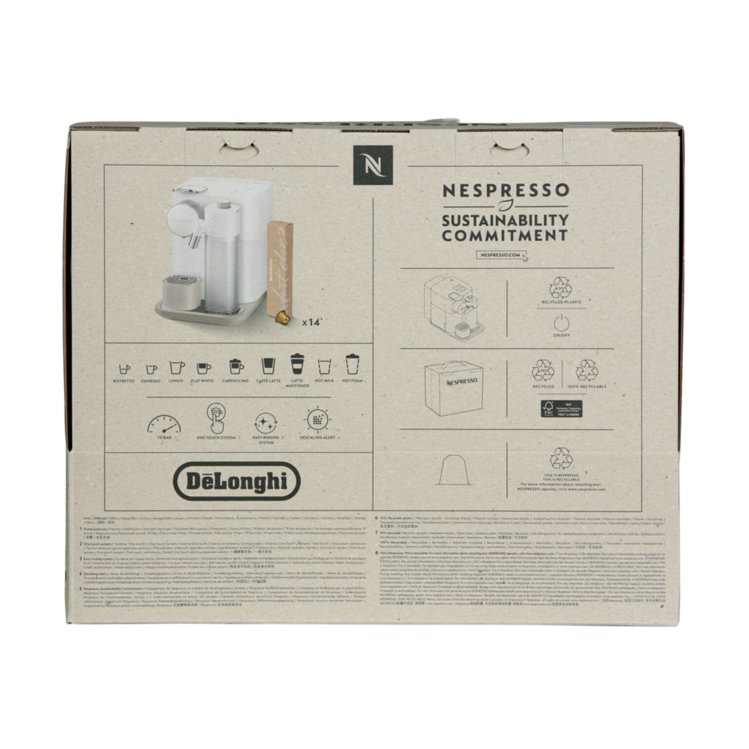 De Longhi Nespresso Gran Lattissima 2.0 EN640.W