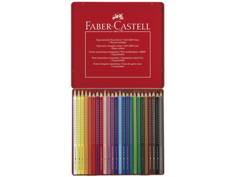 Faber-Castell Farbstifte Colour Grip 24 Stück Buntstifte in verschiedenen Farben
