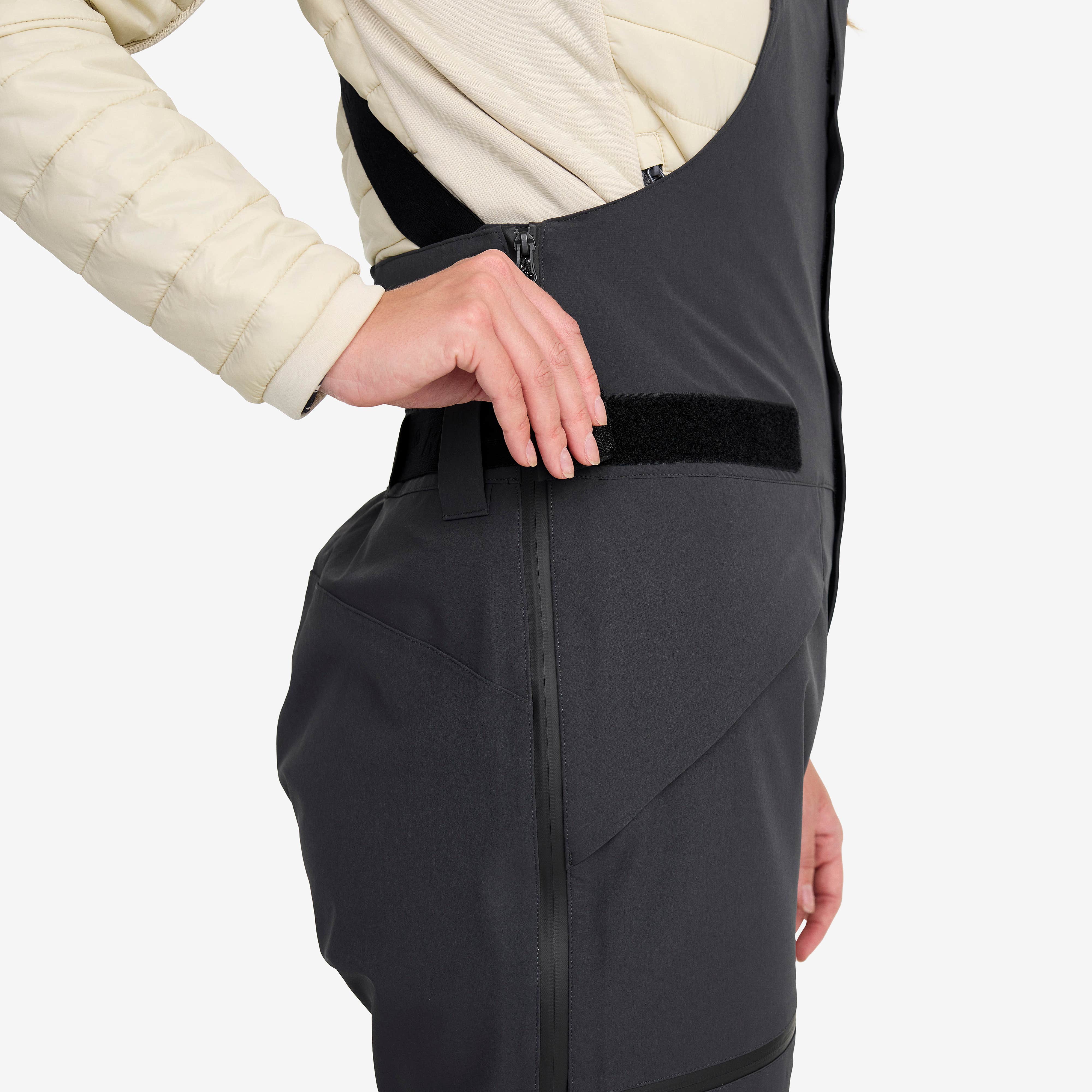 Atlas 3L Ski Bib Pants Dame Anthracite