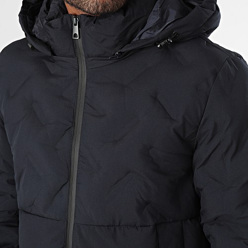 Doudoune Capuche Bleu Marine