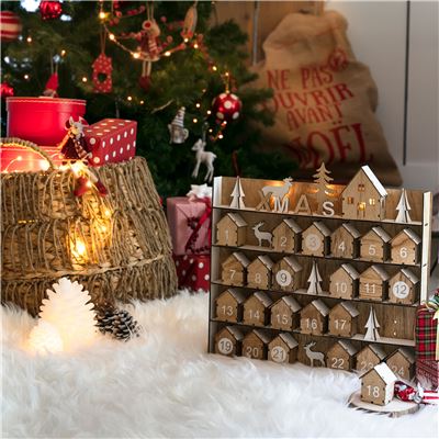 Calendrier de l'Avent en bois