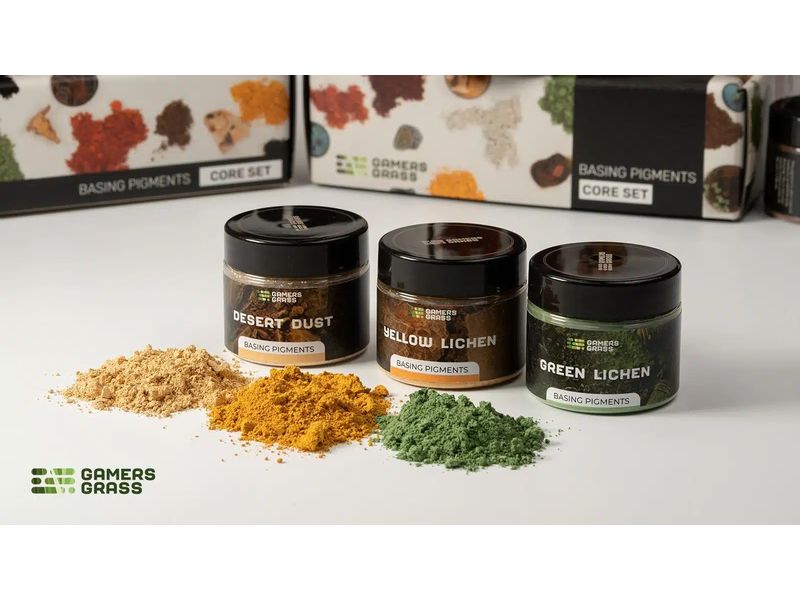 GamersGrass Basing Pigments Core Set Hochwertiges Basingset für den Gelände- und Miniaturenbau