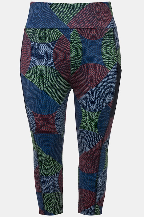 3/4-Sportleggings, schnelltrocknend, Tasche, recycelt