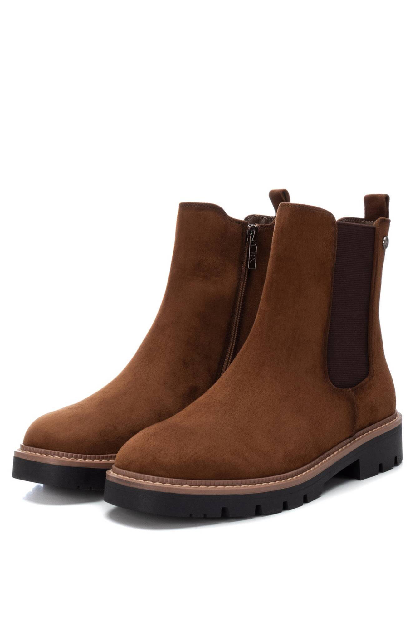 Botas de camurça femininas até o tornozelo