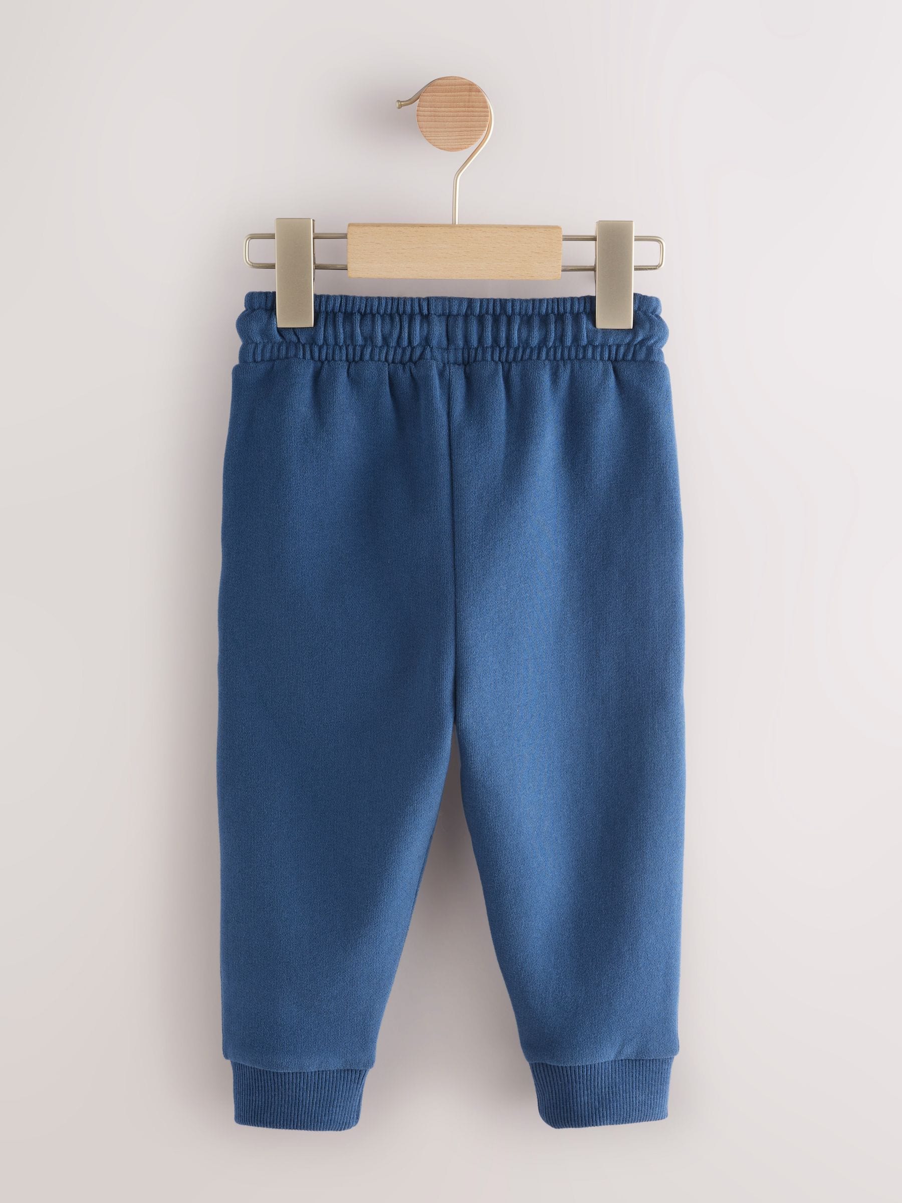 Blauw - Zacht aanvoelende jersey joggingbroek (3 mnd-7 jr)