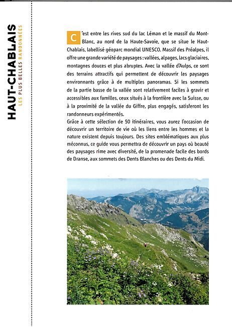 GLENAT - LES PLUS BELLES RANDONNEES HT CHABLAIS