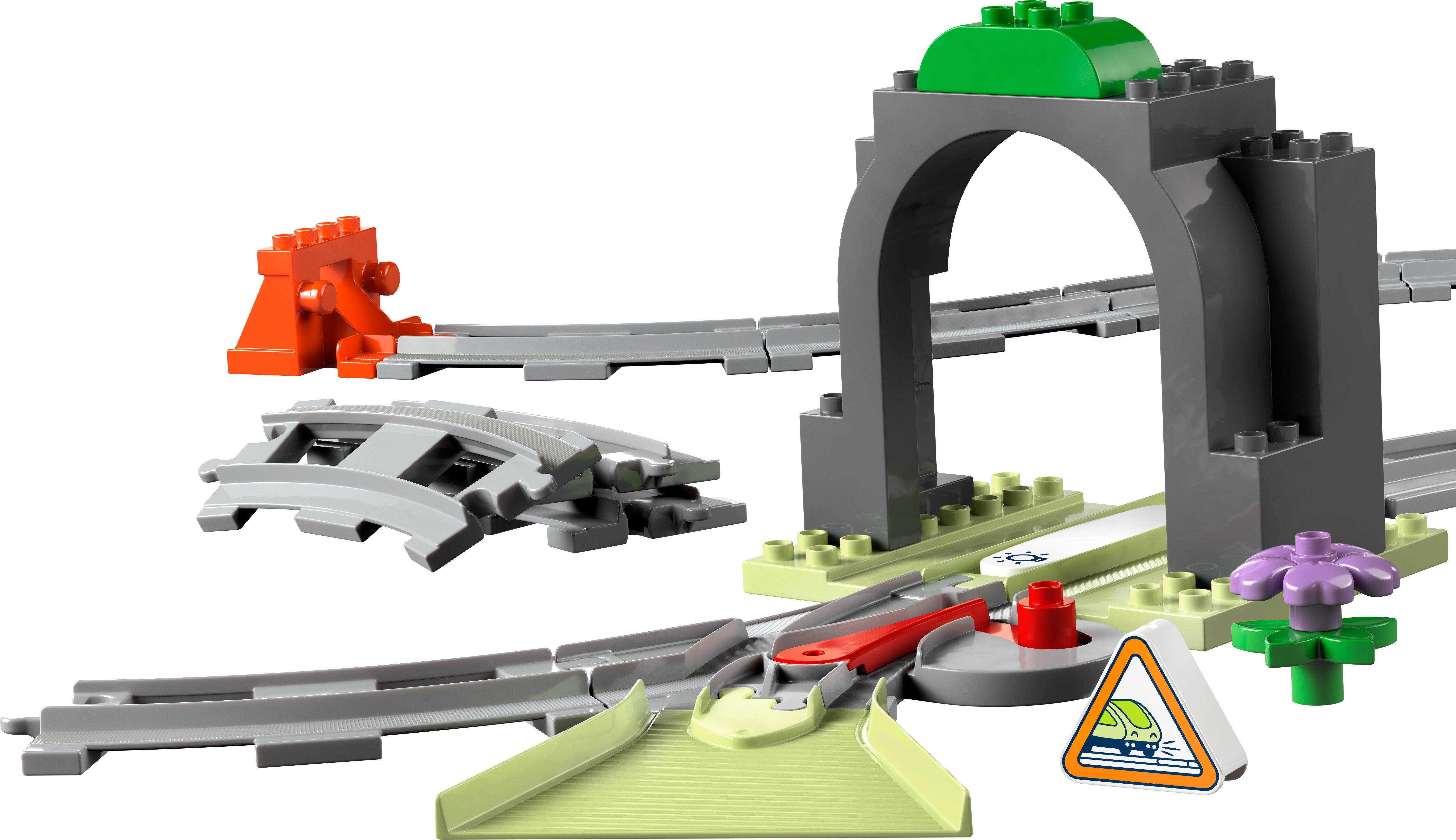 LEGO Stad Treintunnel en rails uitbreidingsset 10425