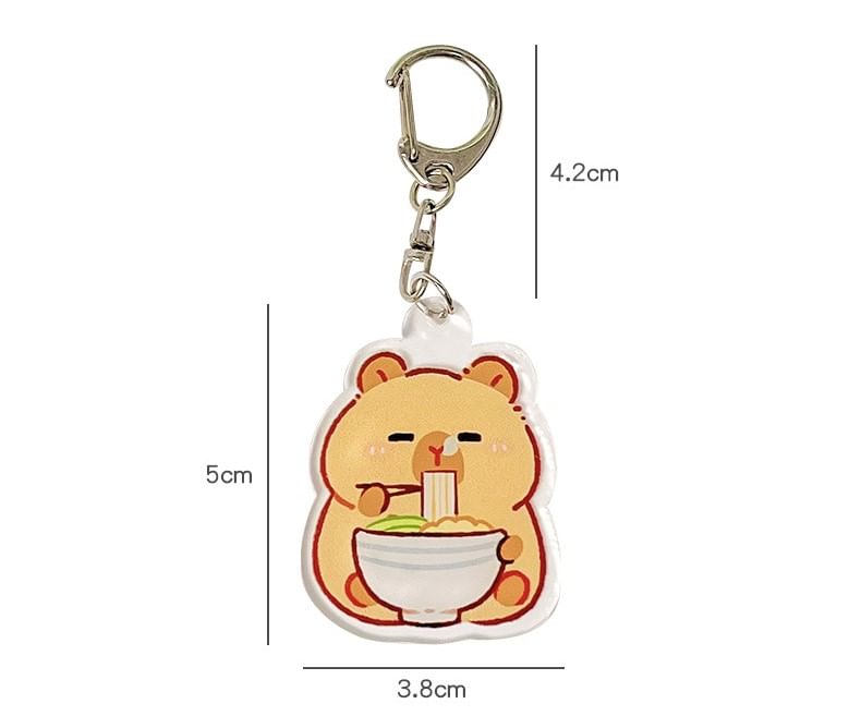 Worthbuy - Capybara acryl tasbedel (verschillende ontwerpen)