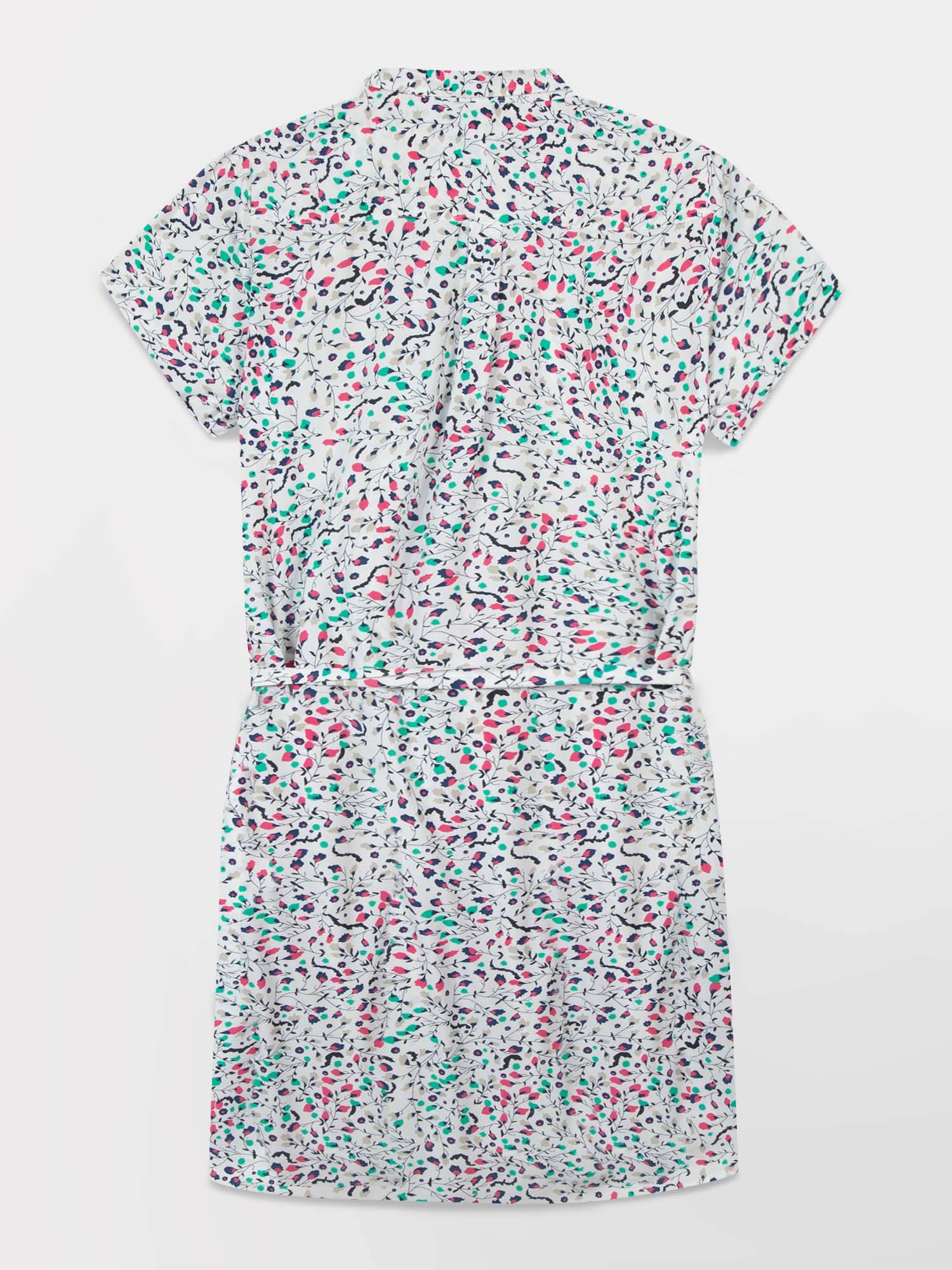 Robe Chemise Femme Motif Floral Multico