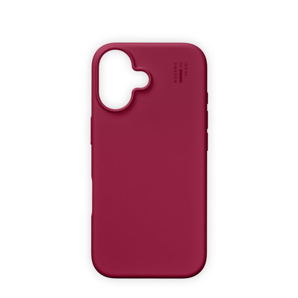 iPhone 16 Pro MagSafe Silikon Hülle Case Recycled (IDSICMS-I2461P-521) - Cranberry
