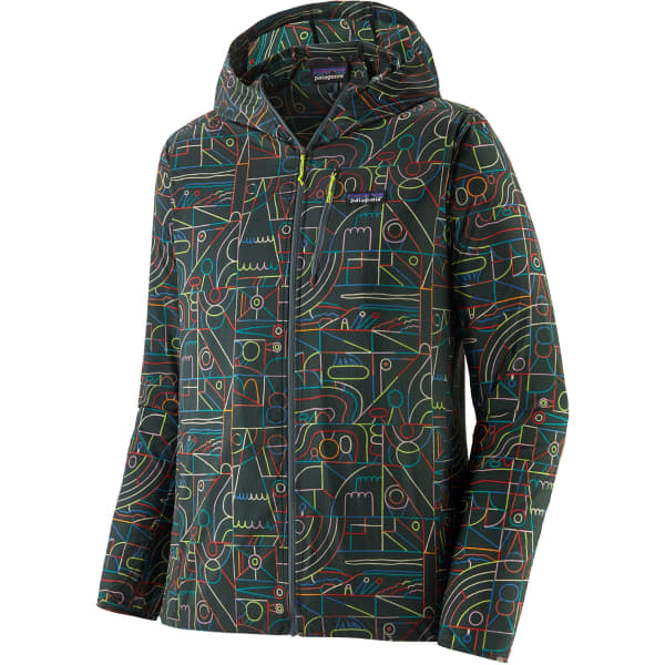 Veste trail PATAGONIA M'S HOUDINI JKT LOSE YOURSELF OUTLINE: NOUVEAU GREEN
