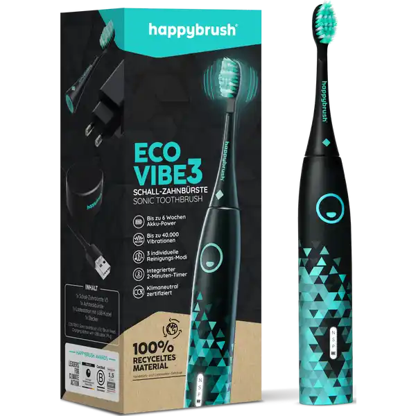 Schall-Zahnbürste ECO V3 schwarz