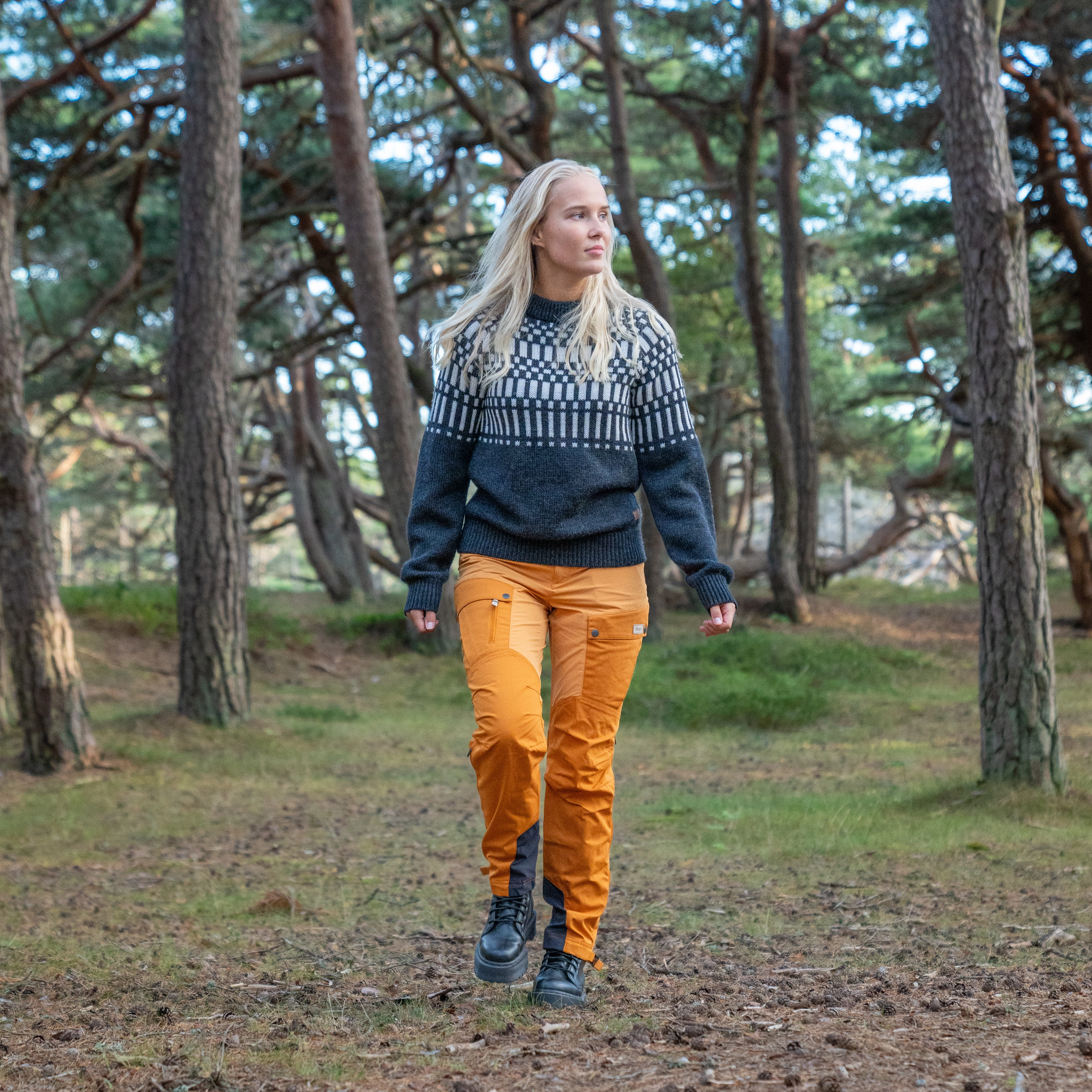 Nordmarka Favor Outdoor Pants Women Golden Field