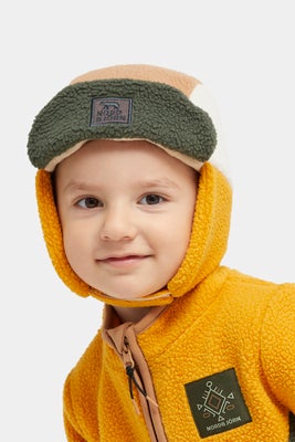 Nordbjörn Knallen Fleece-lue, Inca gold/Deep Depths/Tobacco brown