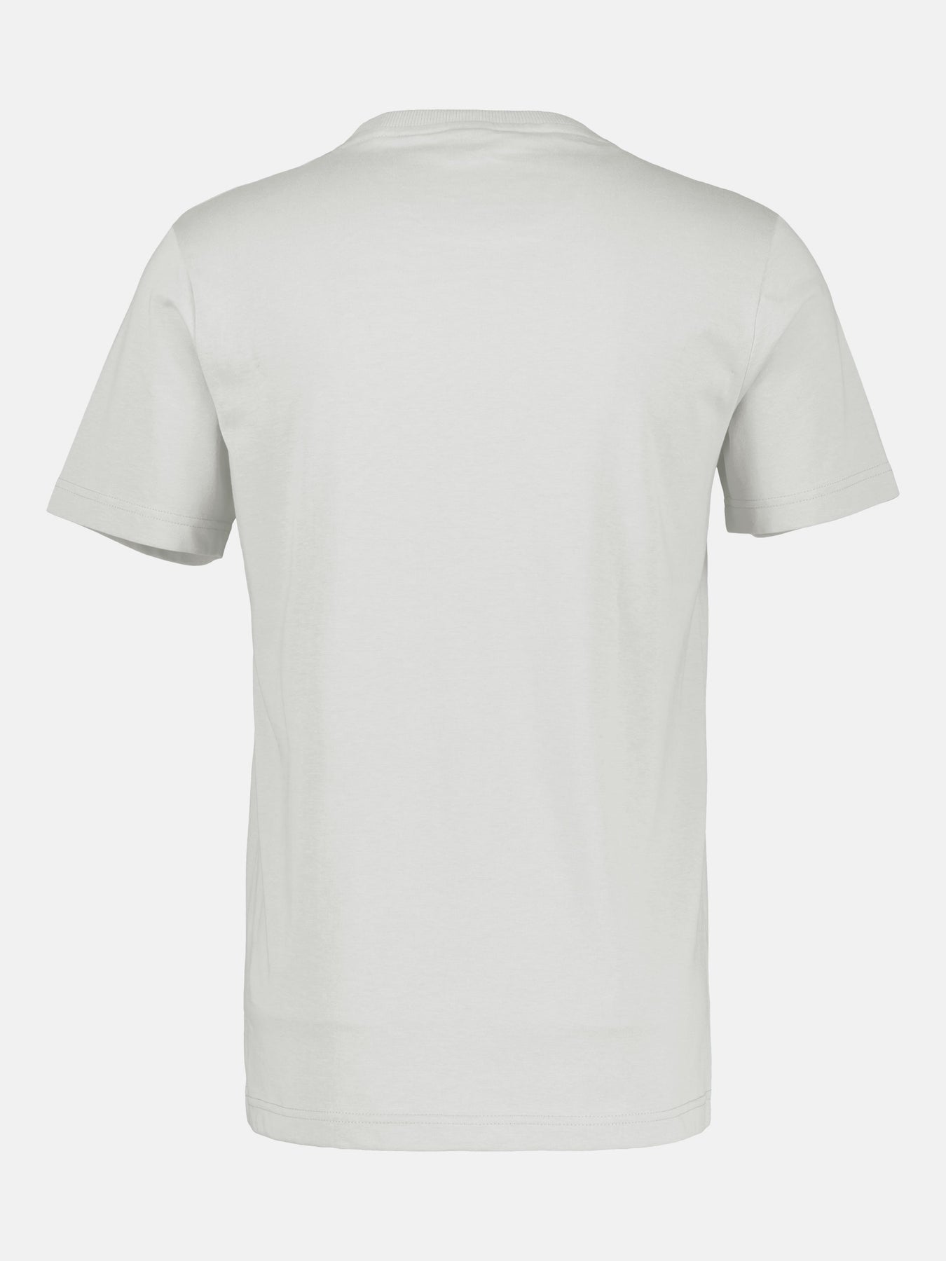 Unifarbenes T-Shirt mit Brustprint für Herren in Großen Größen