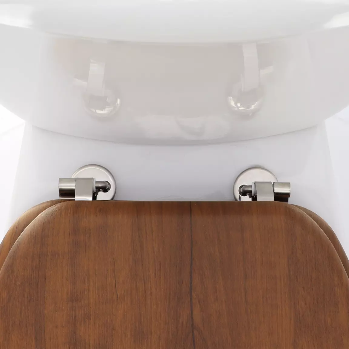 Abattant WC 18 pouces imitation Bois Marron