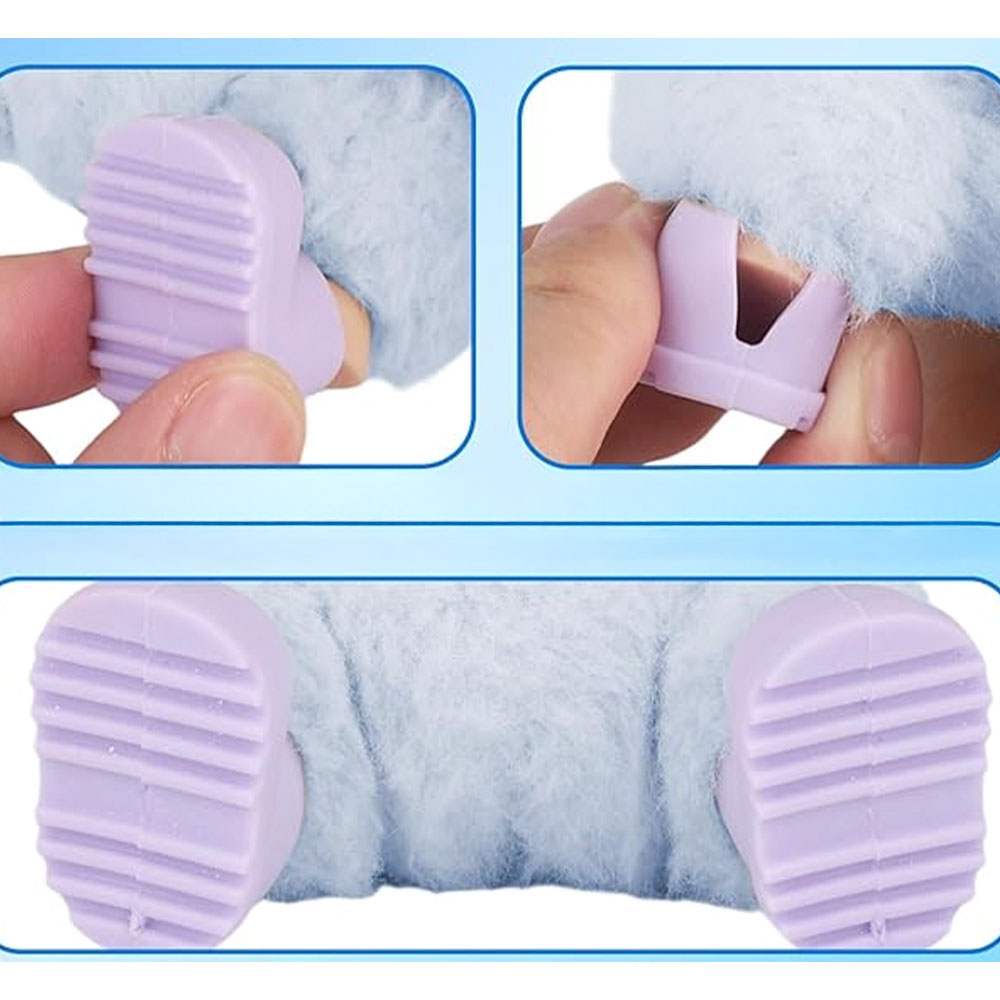 (1 Paar) Monsterhäschen Schuhe Puppen Zubehör Outfit Verkleidungs Accessoire - Gelb
