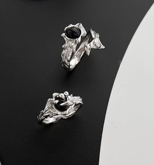 Lilafey - Open ring met onregelmatige edelsteen