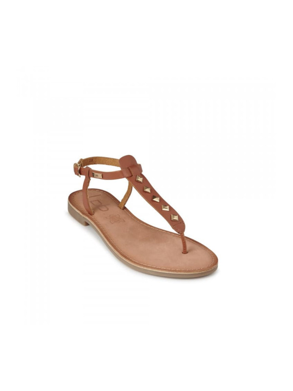 Tongs Cuir Bisma Camel - Les Petites Bombes