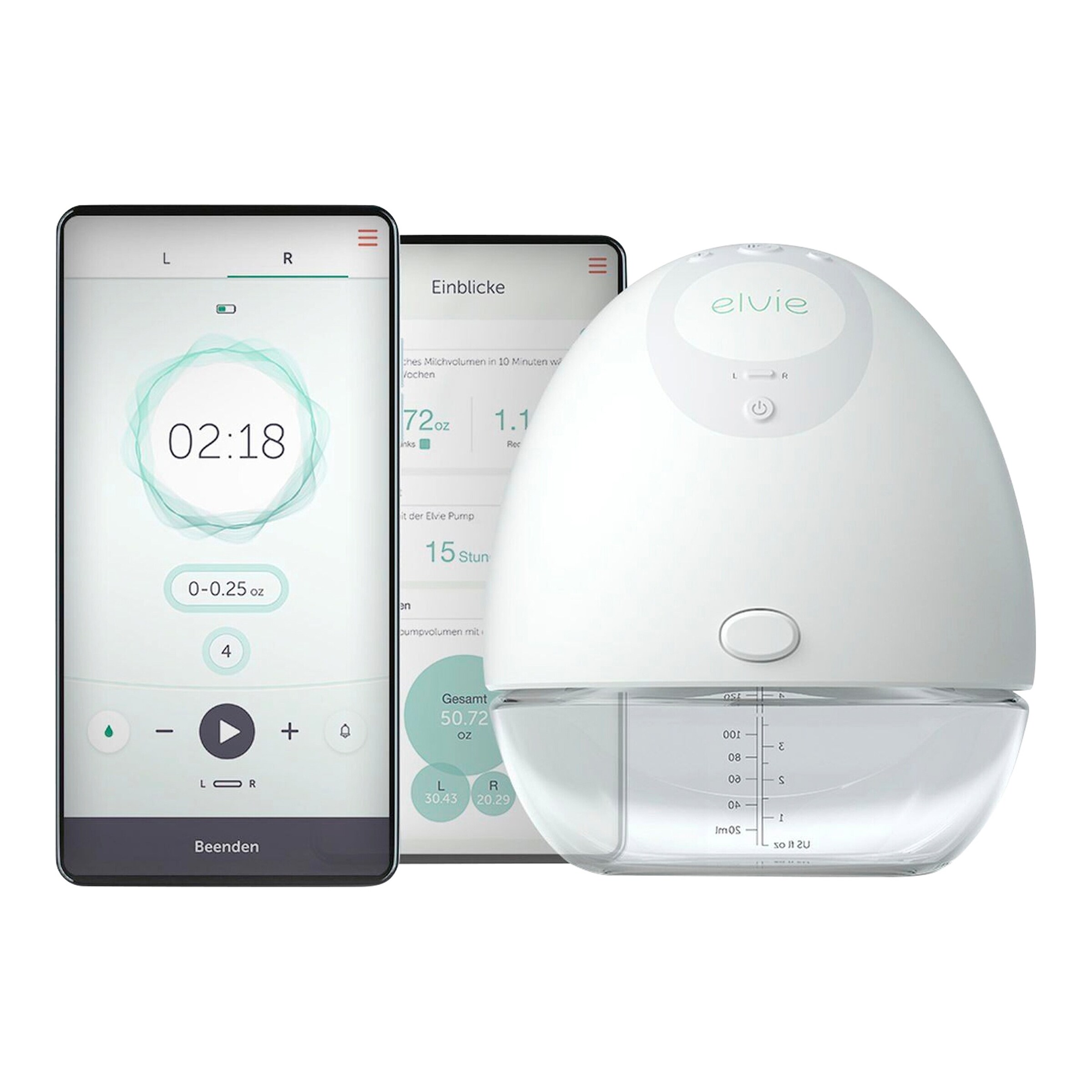 elvie Elektrische Einzelmilchpumpe Pump