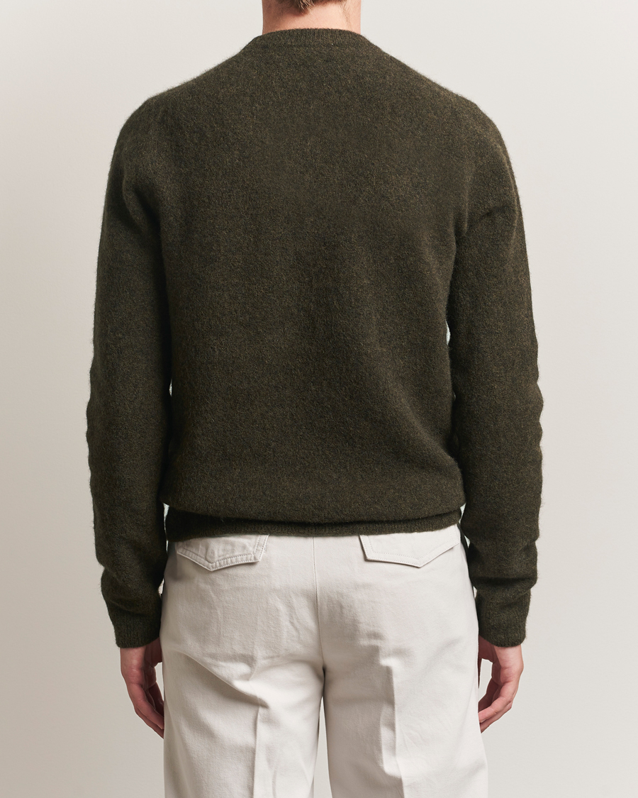 Filippa K Yak Knitted Sweater Dark Khaki Green