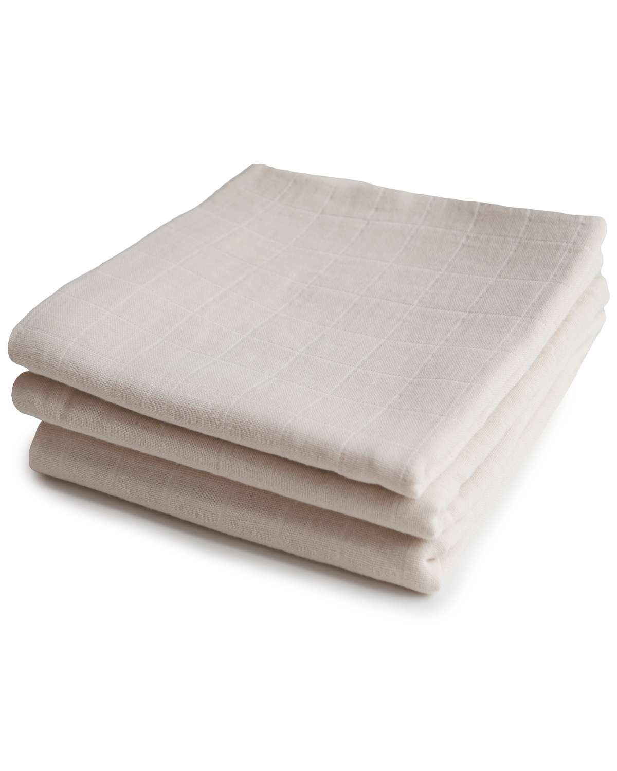 Gulpekluter 3pk – 100% Økologisk Musselin – 60×60
