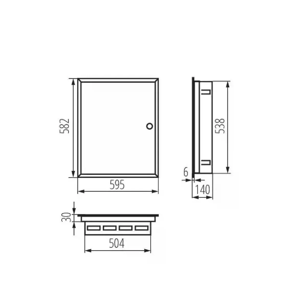 Kanlux Tableau Électrique encastrable - 3x24P Modules