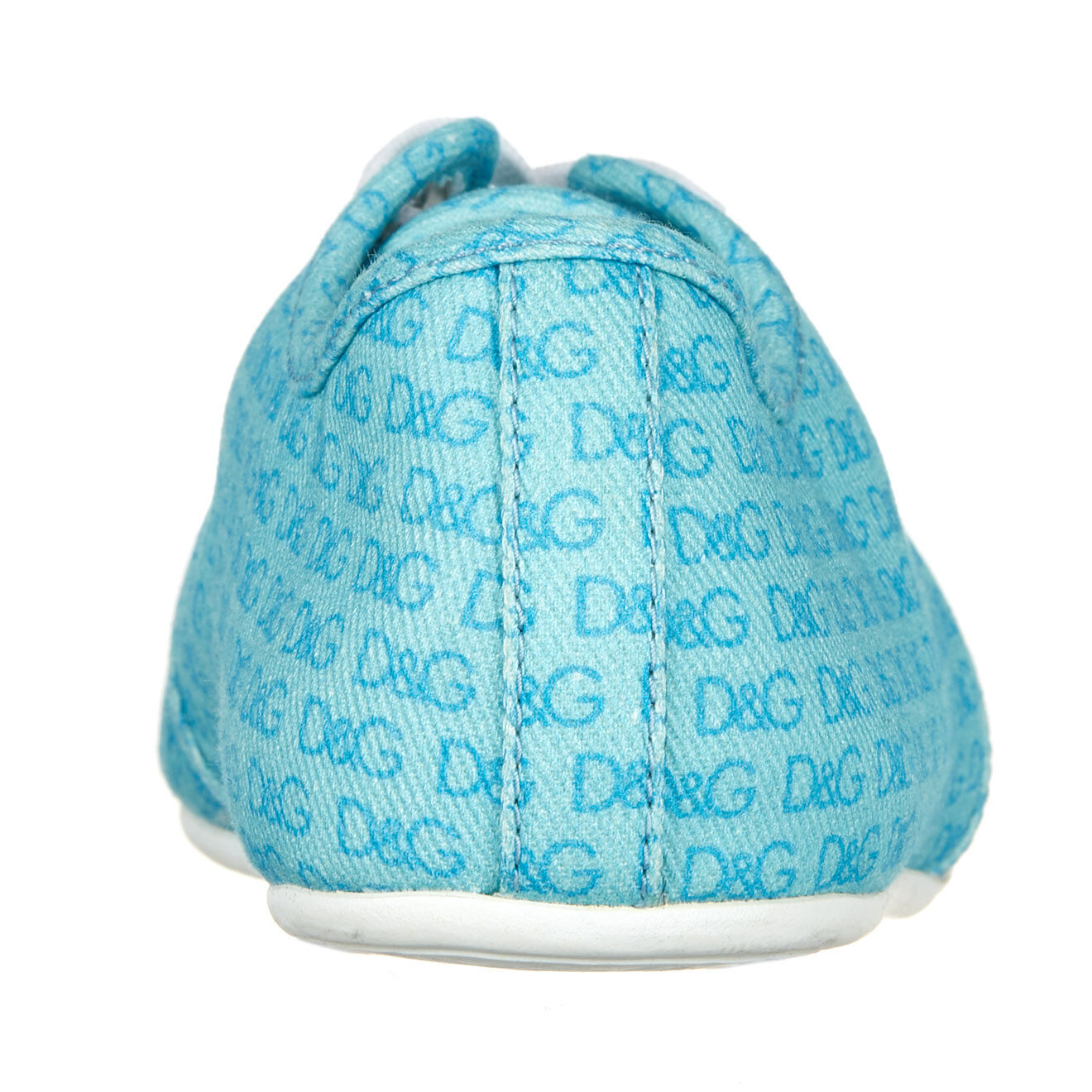 Dolce & Gabbana Baskets en Toile turquoise