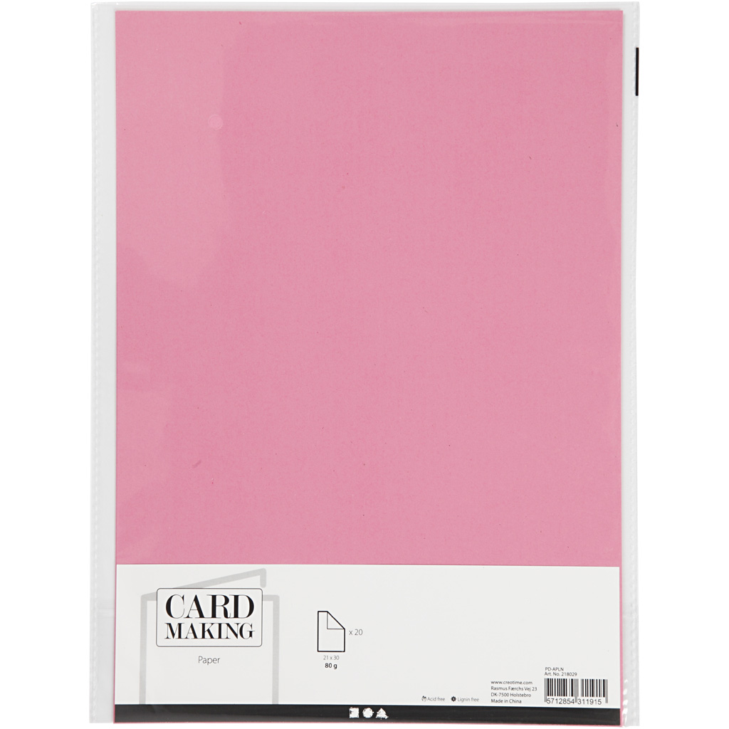 Papier Roze A4 80gr, 20st.
