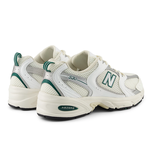 New Balance 530 Sneakers, Sea Salt/White/Marsh Green, 44