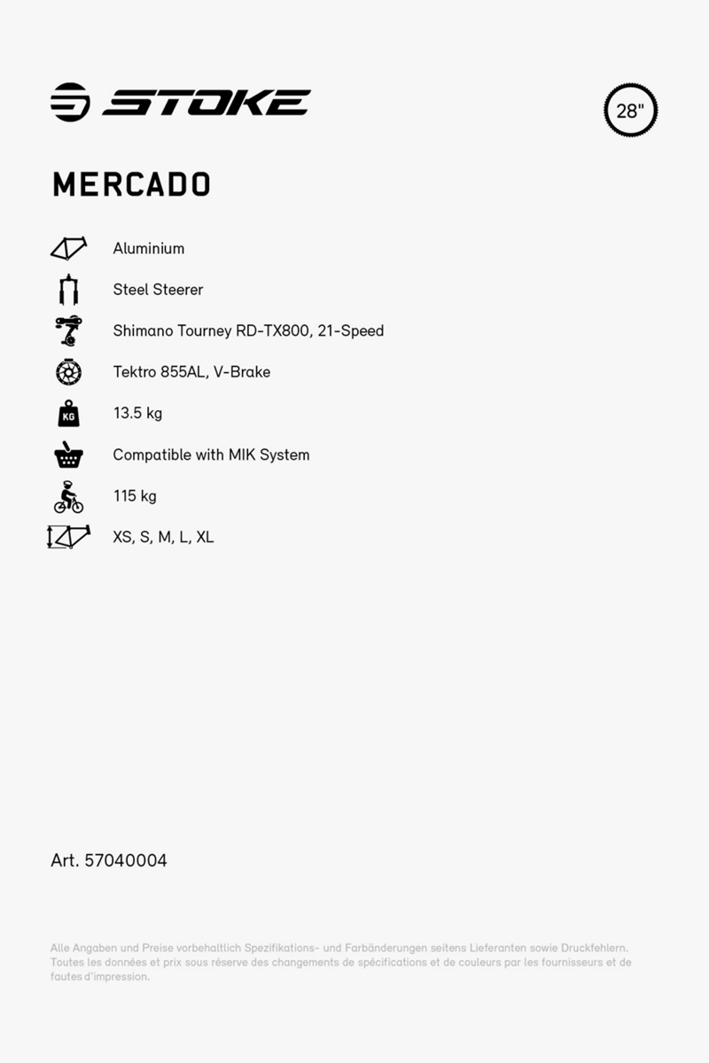 Stoke Mercado 28 Citybike 2024