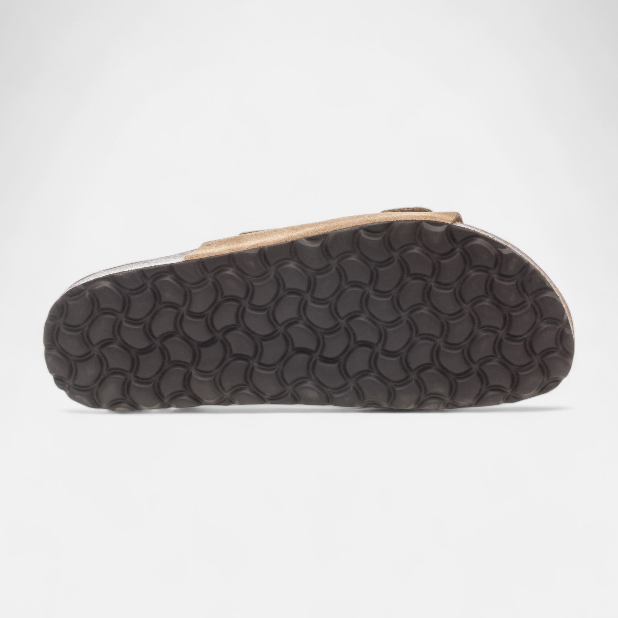 Mules semelle liège Homme en cuir beige