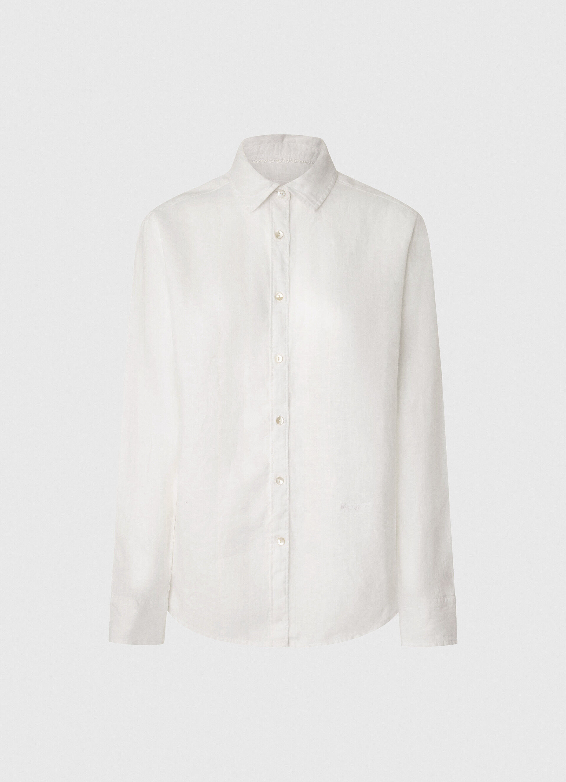 CAMISA FIT REGULAR CON LINO LISA - white